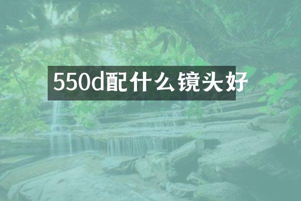550d镜头好