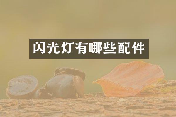 闪光灯有哪些配件