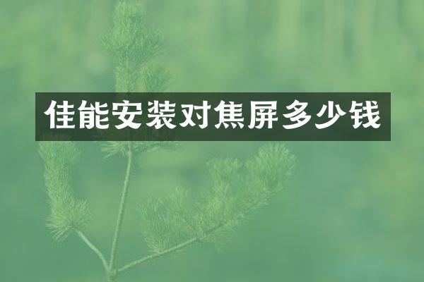 佳能安装对焦屏多少钱