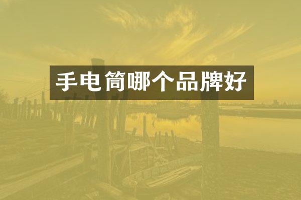 手电筒哪个品牌好