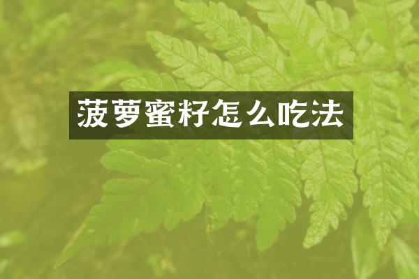 菠萝蜜籽怎么吃法