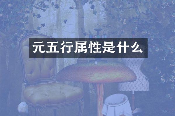元五行属性是什么