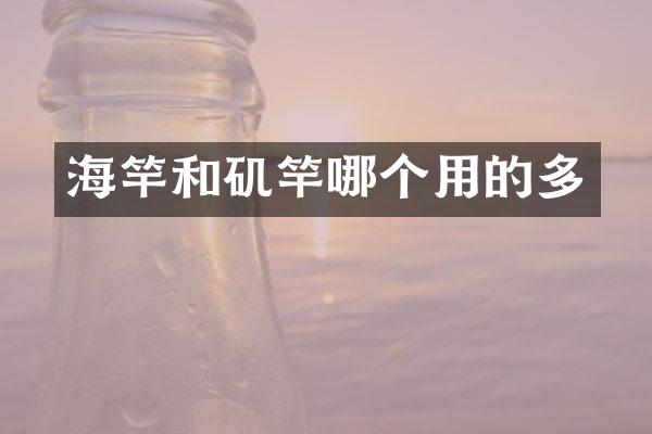 海竿和矶竿哪个用的多