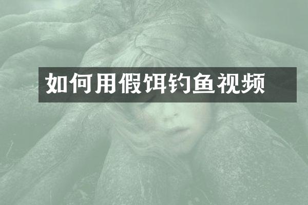 如何用假饵钓鳡鱼视频
