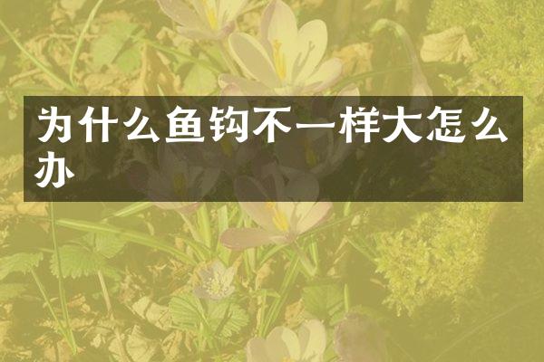 为什么鱼钩不一样大怎么办
