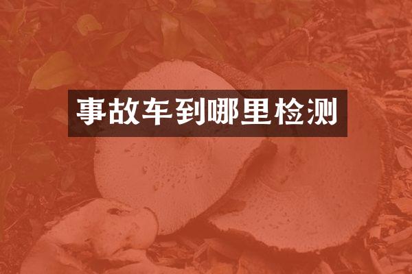 事故车到哪里检测