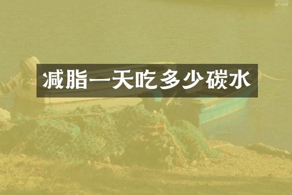 减脂一天吃多少碳水