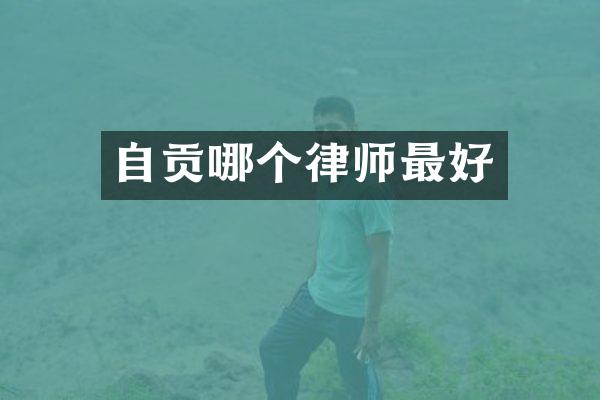 自贡哪个律师最好
