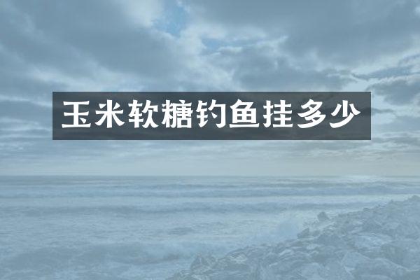玉米软糖钓鱼挂多少