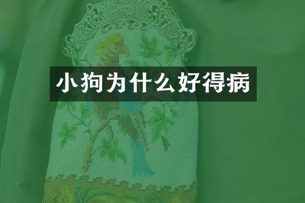 小狗为什么好得病