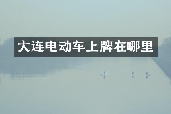大连电动车上牌在哪里