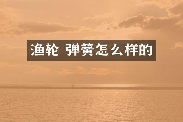 渔轮 弹簧怎么样的