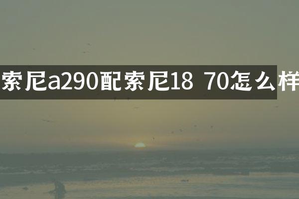 a290配18 70怎么样