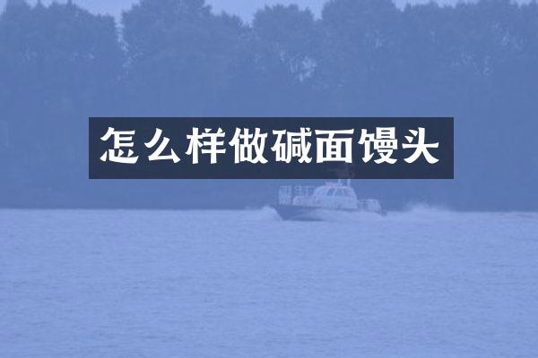 怎么样做碱面馒头