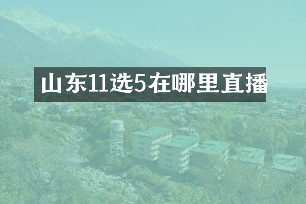 山东11选5在哪里直播