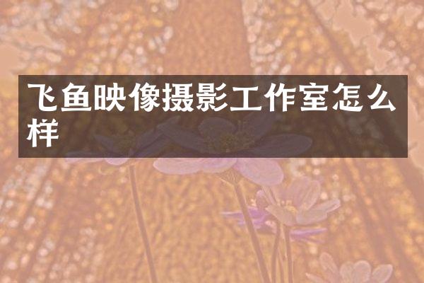 飞鱼映像摄影工作室怎么样