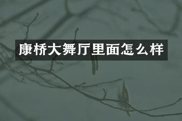 康桥大舞厅里面怎么样