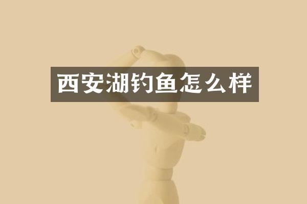 西安湖钓鱼怎么样
