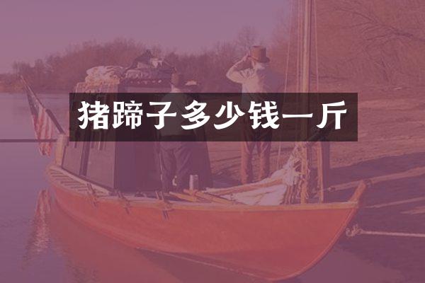 猪蹄子多少钱一斤