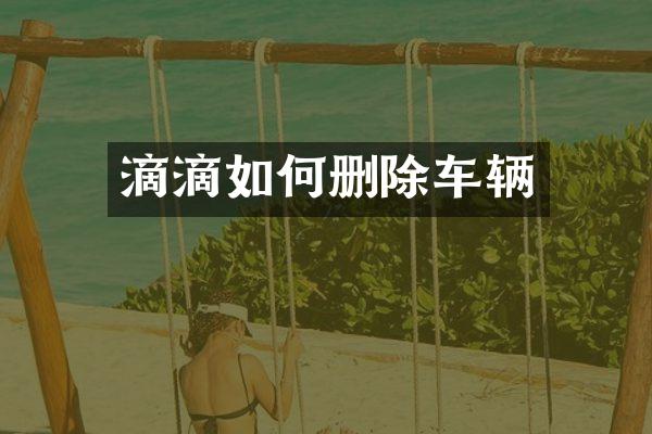 滴滴如何删除车辆