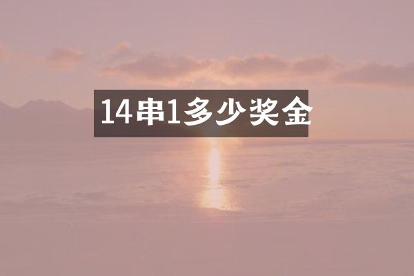 14串1多少奖金