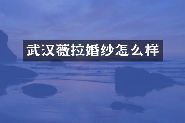 武汉薇拉婚纱怎么样
