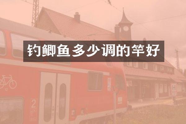 钓鲫鱼多少调的竿好