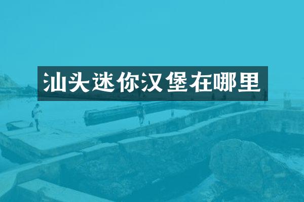 汕头迷你汉堡在哪里