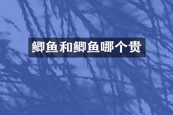 鲫鱼和鲫鱼哪个贵