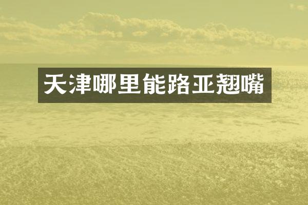 天津哪里能路亚翘嘴