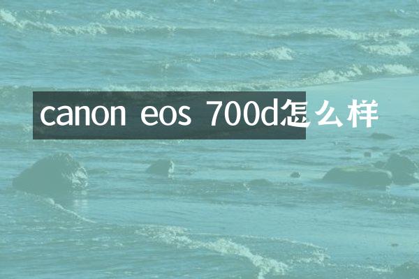 canon eos 700d怎么样