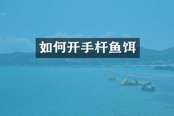 如何开手杆鱼饵