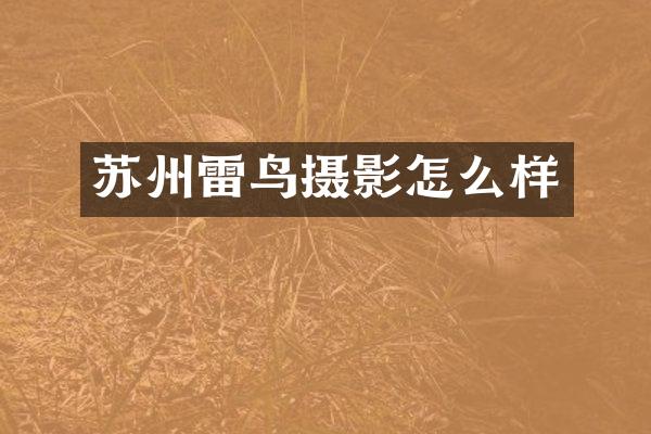 苏州雷鸟摄影怎么样