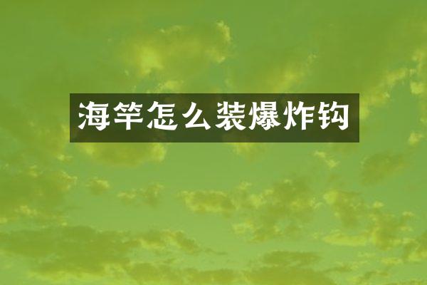 海竿怎么装爆炸钩