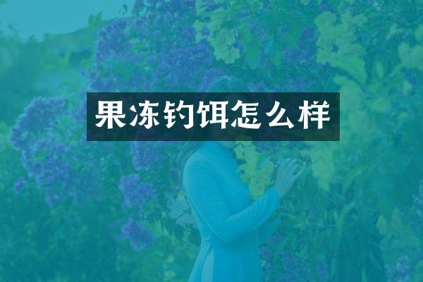 果冻钓饵怎么样