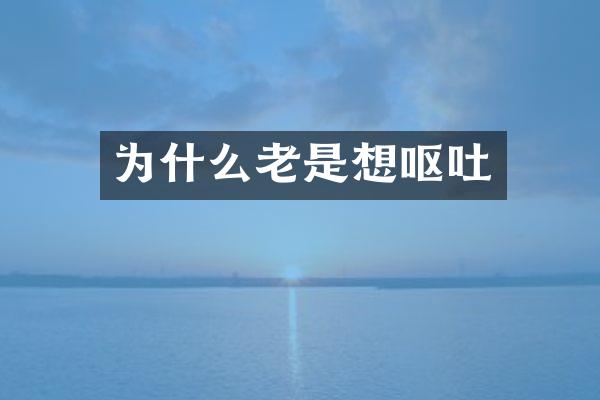 为什么老是想呕吐