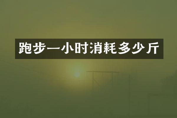 跑步一小时消耗多少斤