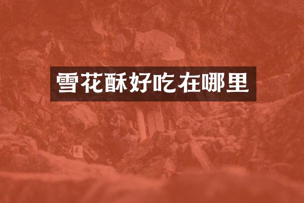 雪花酥好吃在哪里