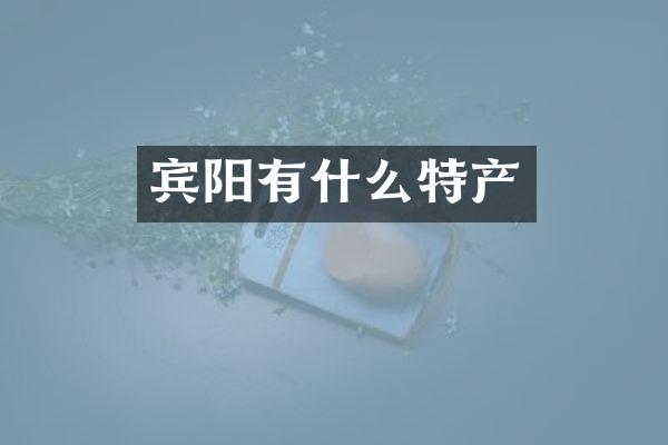 宾阳有什么特产