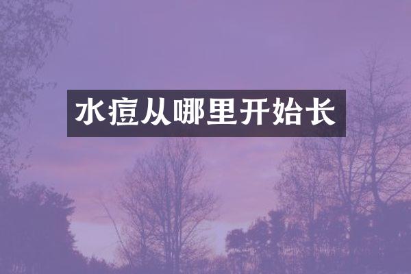 水痘从哪里开始长