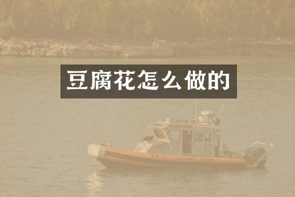 豆腐花怎么做的