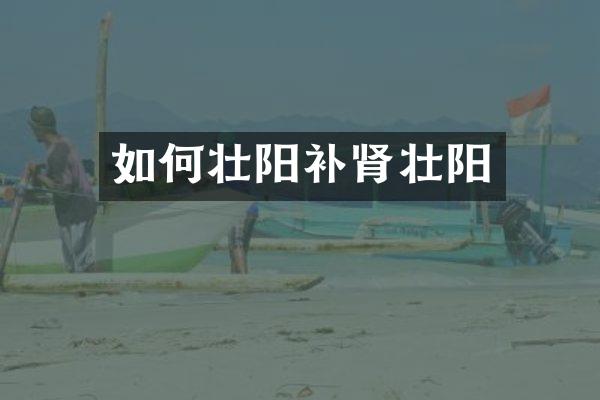 如何壮阳补肾壮阳