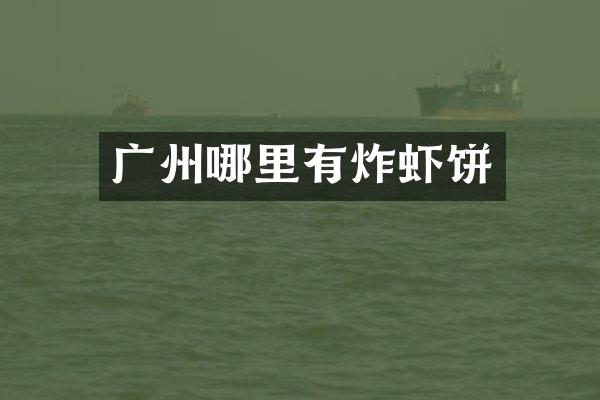 广州哪里有炸虾饼