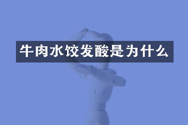 牛肉水饺发酸是为什么