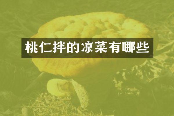 桃仁拌的凉菜有哪些