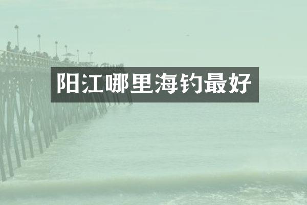 阳江哪里海钓最好