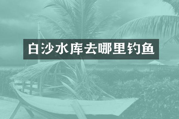 白沙水库去哪里钓鱼