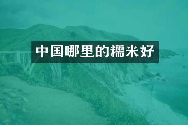 中国哪里的糯米好