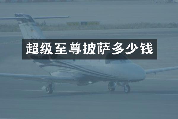 超级至尊披萨多少钱