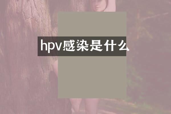 hpv感染是什么